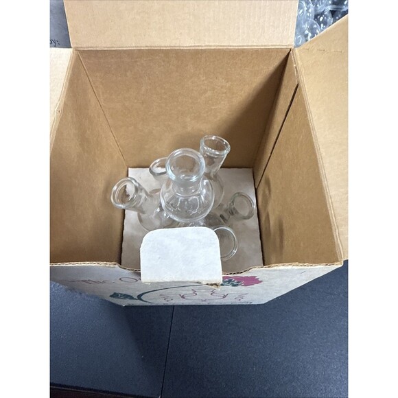 VTG “The Original” Floral Seven And Floral Design Glass Flower Arrangement Vases - Picture 10 of 15